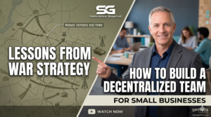 Infographic showing the transition from a managerial hub to decentralized leadership