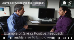 video of giving positive feedback