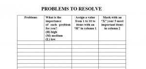 Problems to Resolve