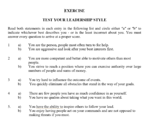 a leader or a manager