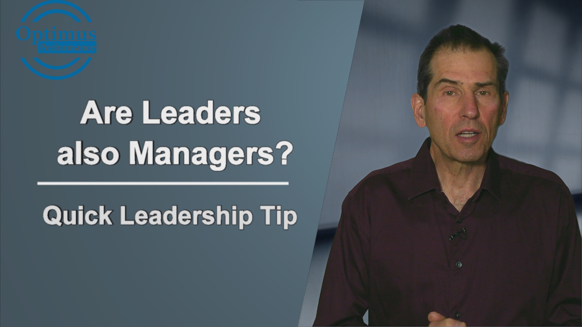 leaders need to be managers