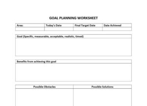 goal planning
