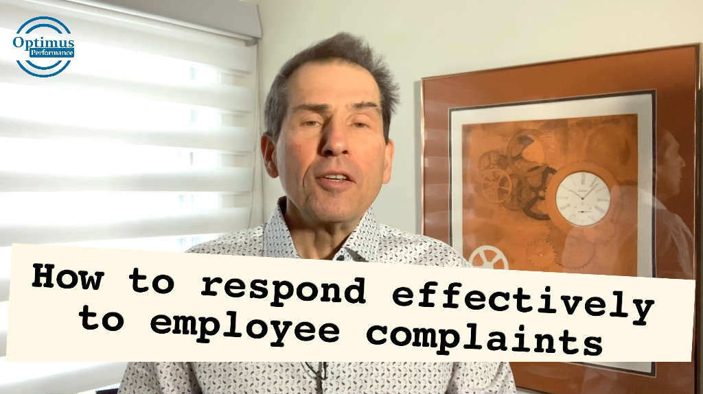deal effectively with employee complaints